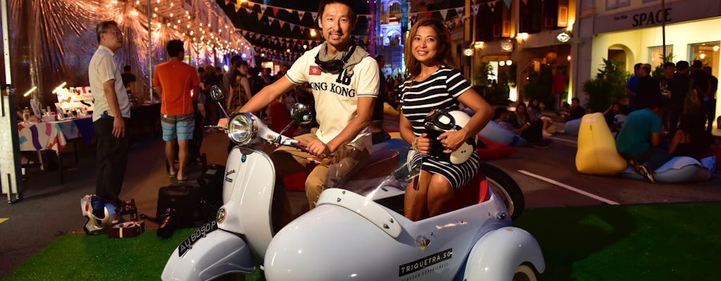 Singapore sidecar night ride one or two hours experience