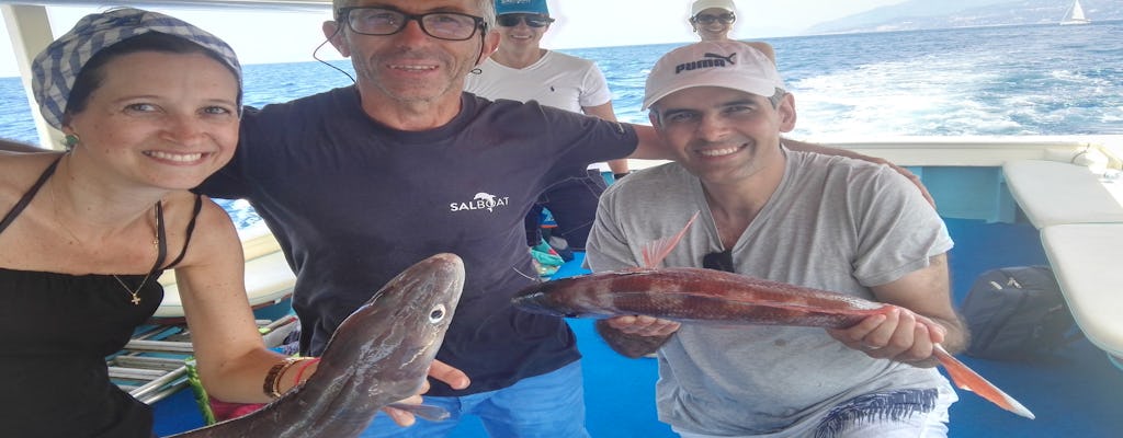 Tour di pesca a Capri con pranzo da Sorrento