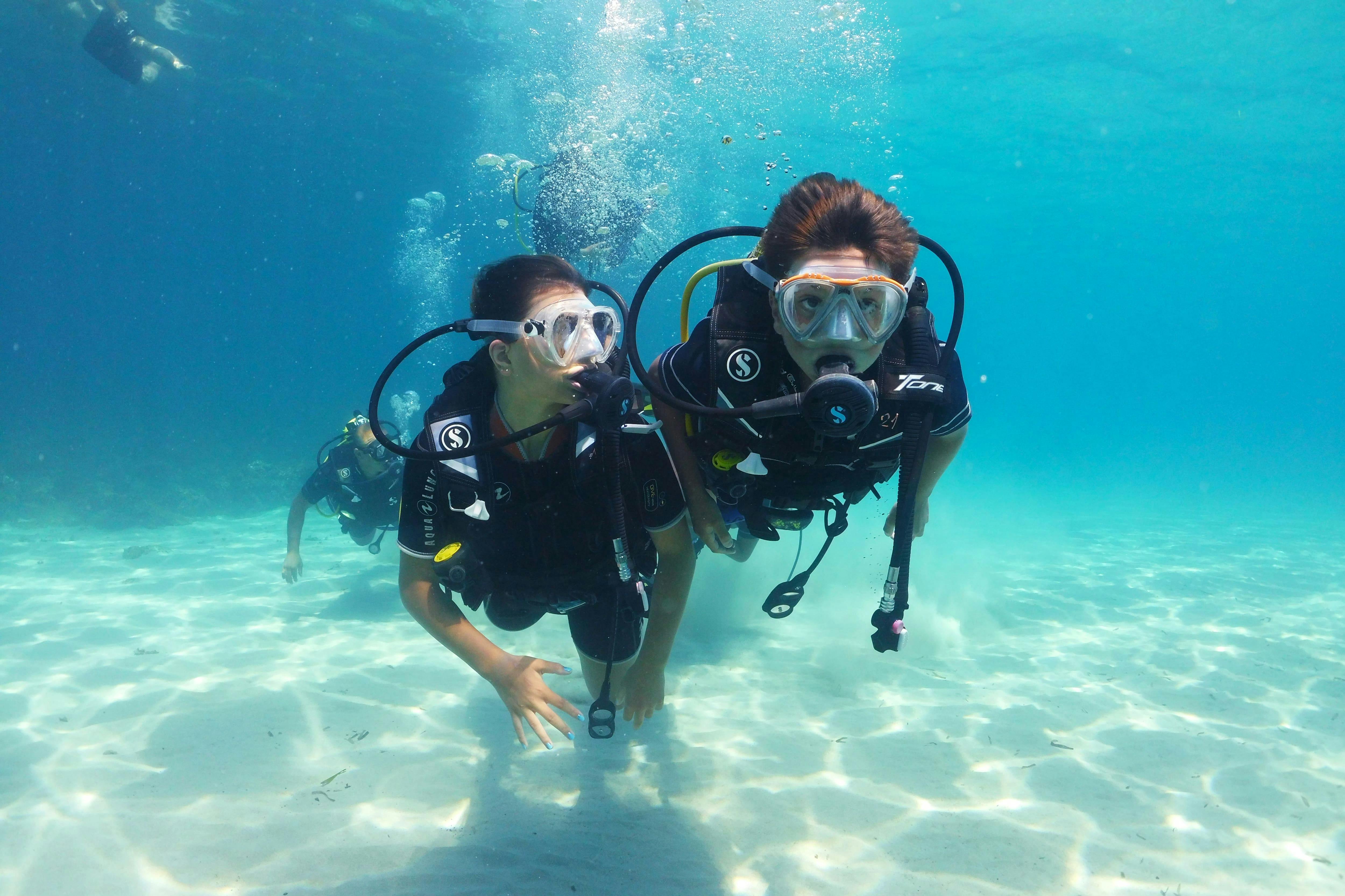 Double Dive with Equipment in Majorca