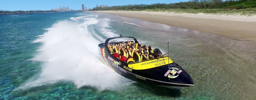 Premium jetboat ride with a delicious Breaky burger
