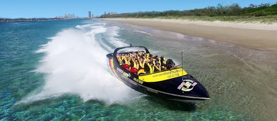 Paseo en lancha motora premium por Gold Coast con cerveza en la cubierta