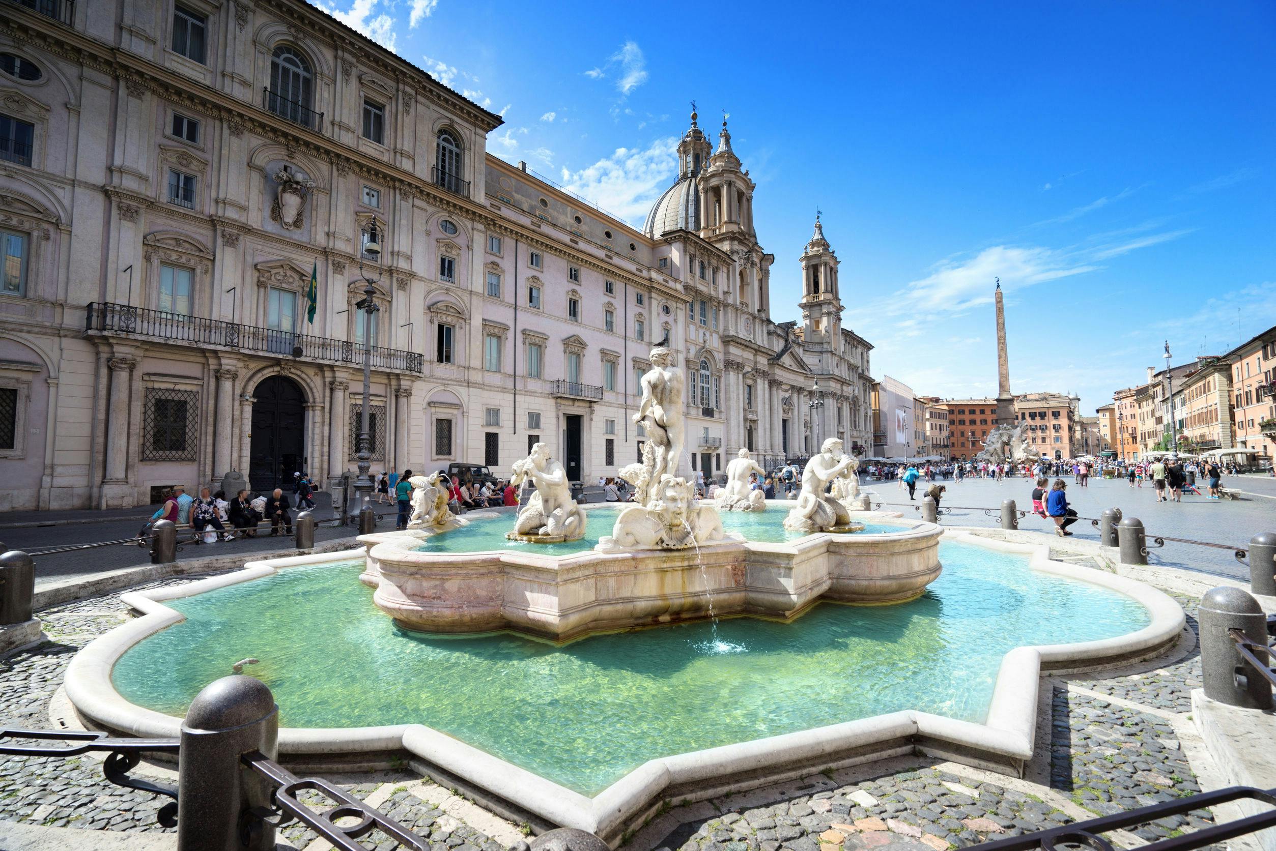 Virtuele rondleiding door de stad Rome vanuit huis