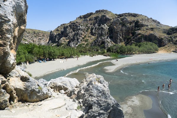 Tour of Preveli and Damnoni beaches and Plakias from Rethymno