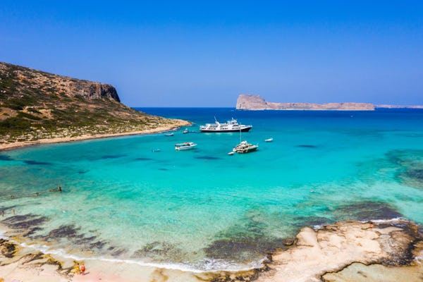 Group tour of Gramvousa island and Balos lagoon from Rethymno