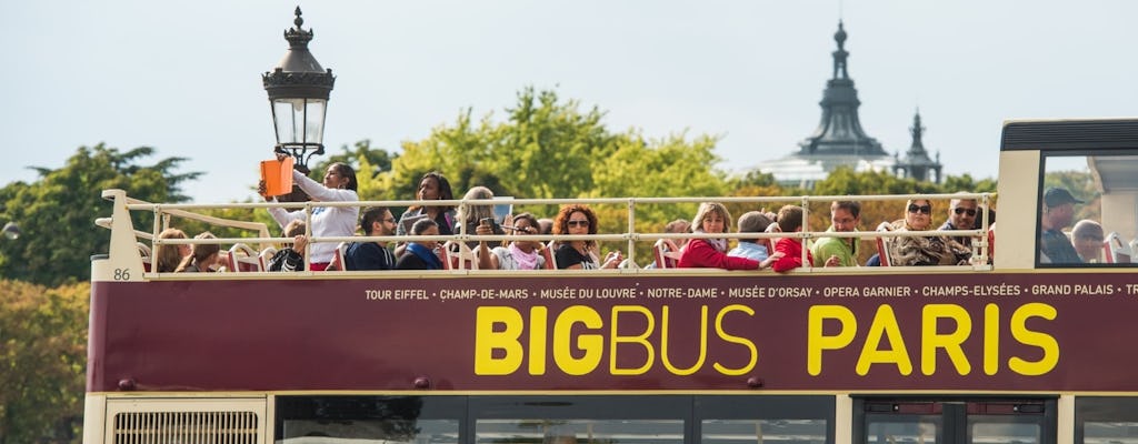 Open tickets Hop-on Hop-off Big Bus Tour in Parijs