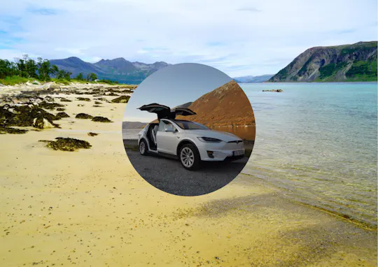 Private fjord tour from Tromsø in a TeslaX car