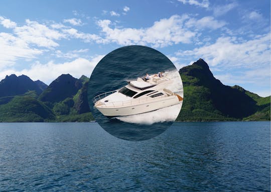 Expérience de pêche privée à Tromsø dans un yacht de luxe