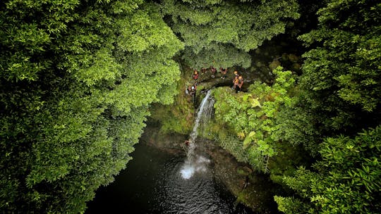 Esperienza di canyoning a Ribeira da Salga