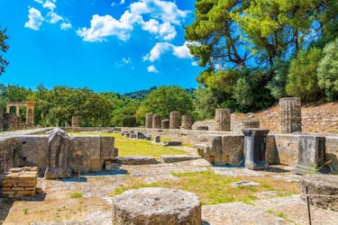 Recorrido por el sitio arqueológico de la antigua Olimpia con realidad virtual