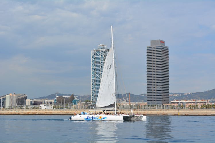 Catamaran cruise with BBQ for groups in Barcelona