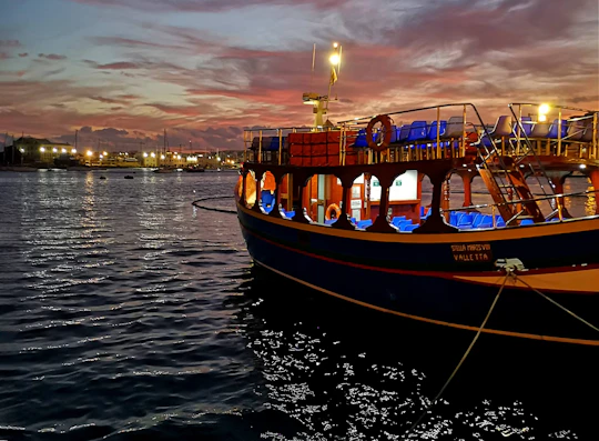 Valletta Two Harbours Cruise by Night