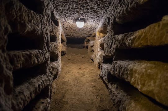 Billet d'entrée aux Catacombes et visite guidée avec transfert