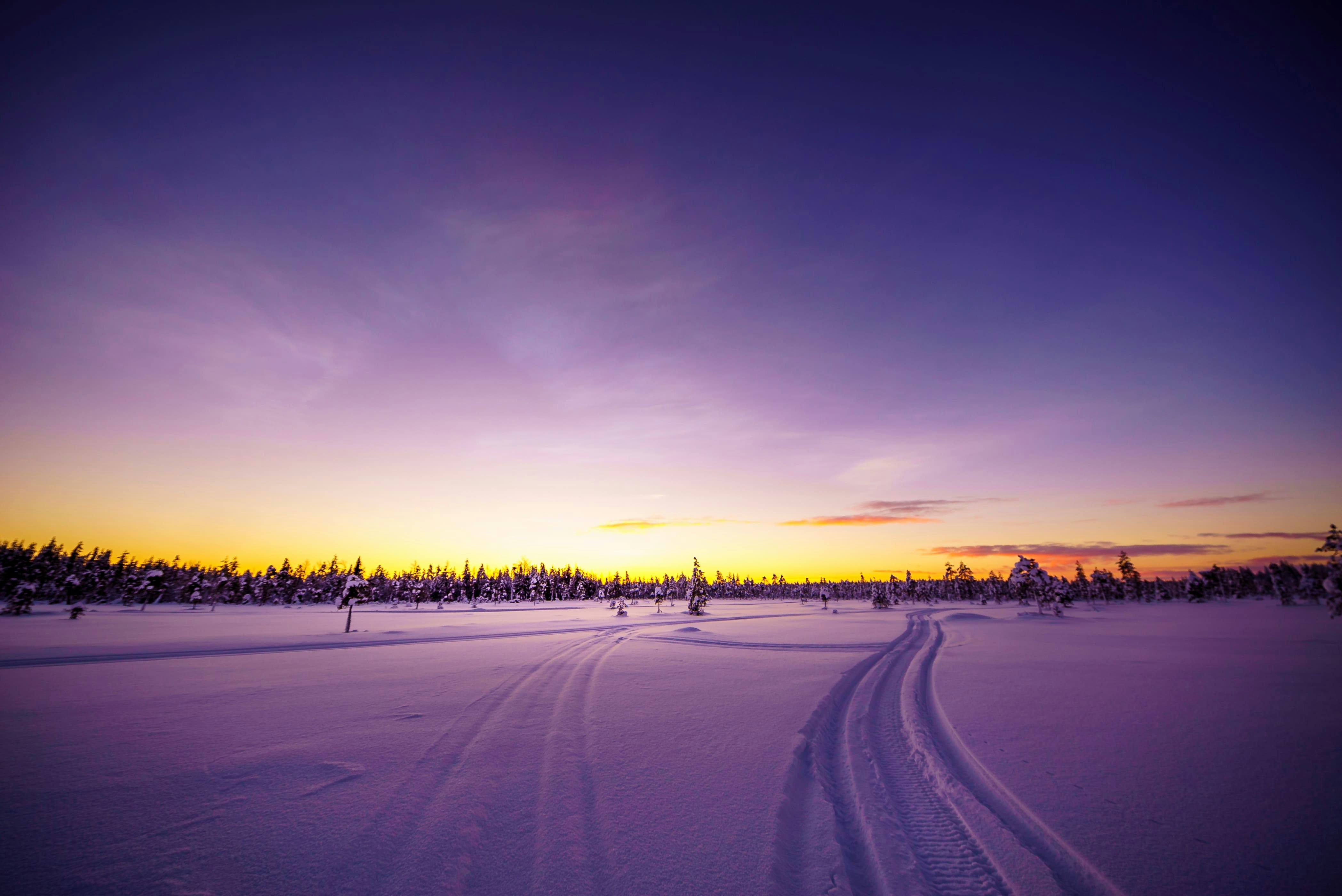 Aventura de snowmobile em Pallas (dia)