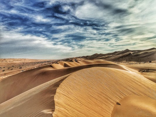 Woestijnervaring - privétour van een hele dag door Wahiba-zand