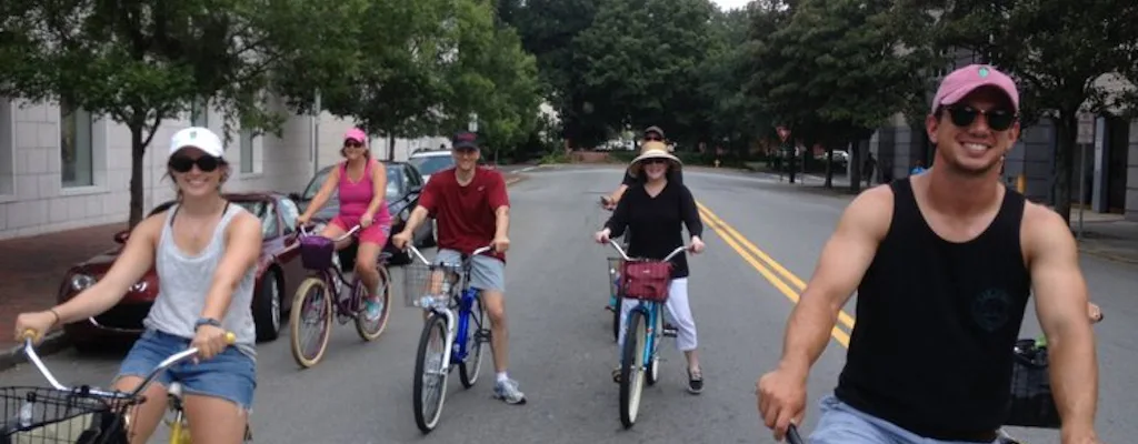 Cyclists on a guided bike tour in Savannah (Musement)