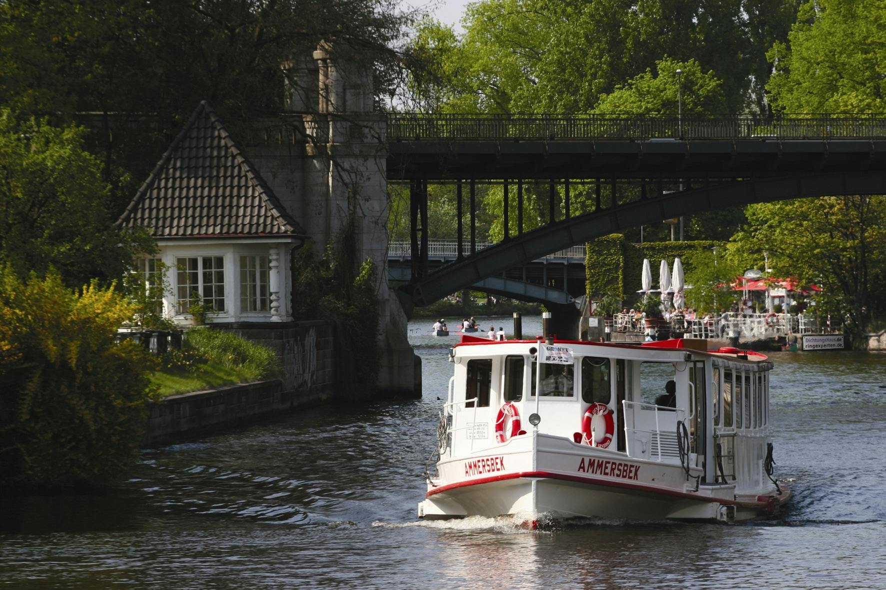 Hop-on hop-off Alster cruise day-ticket