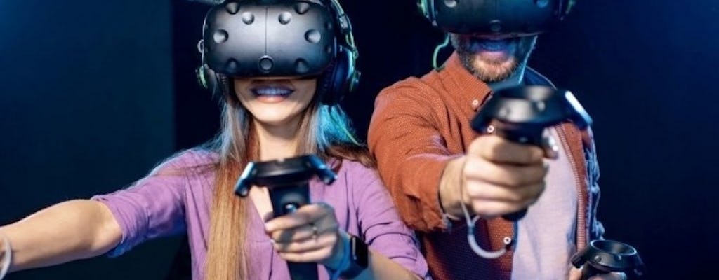 30 minuten durende free-roam arena virtual reality-spelsessie