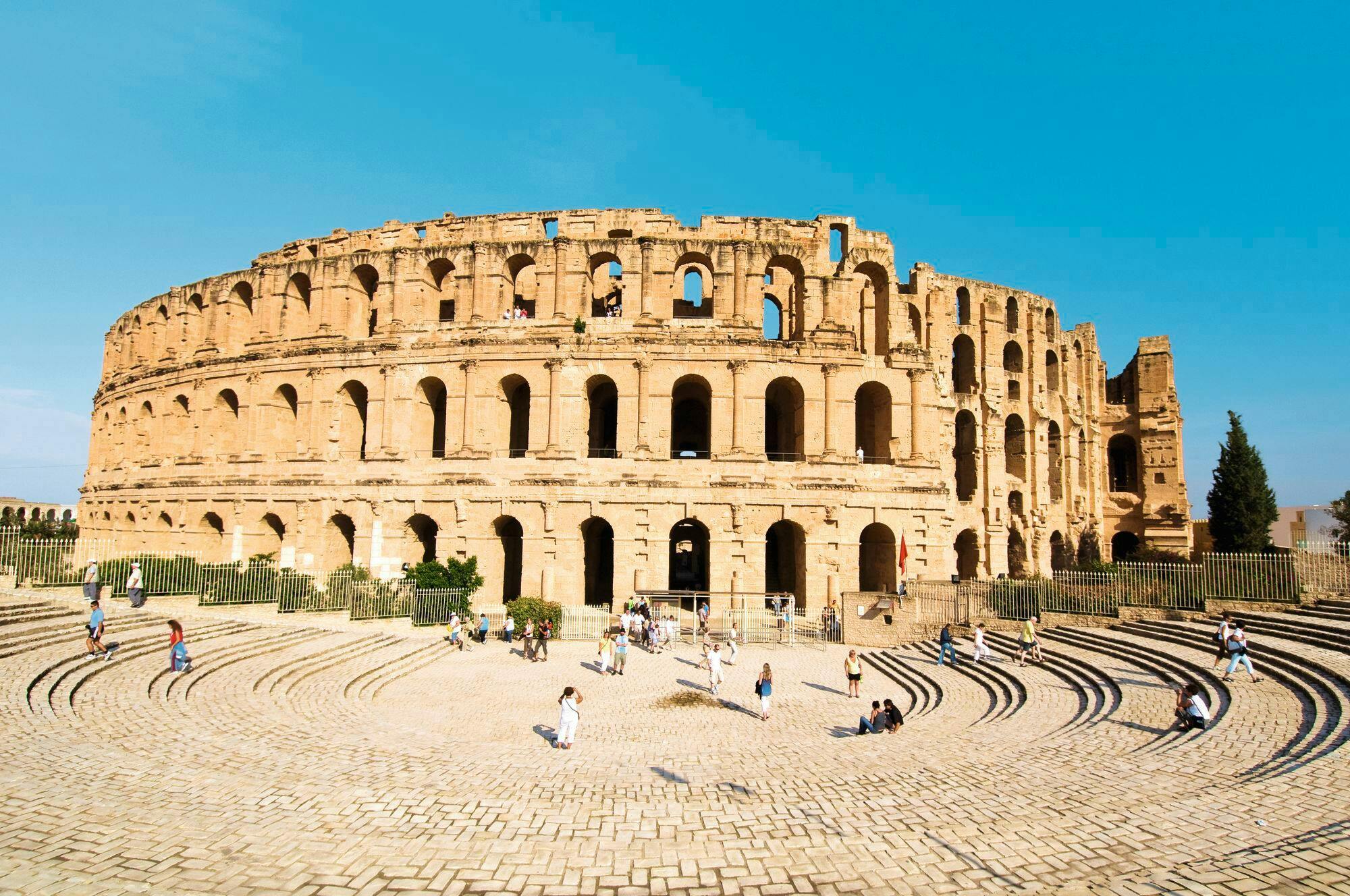 El Jem Kolosseum Tour mit Piratenbootsfahrt