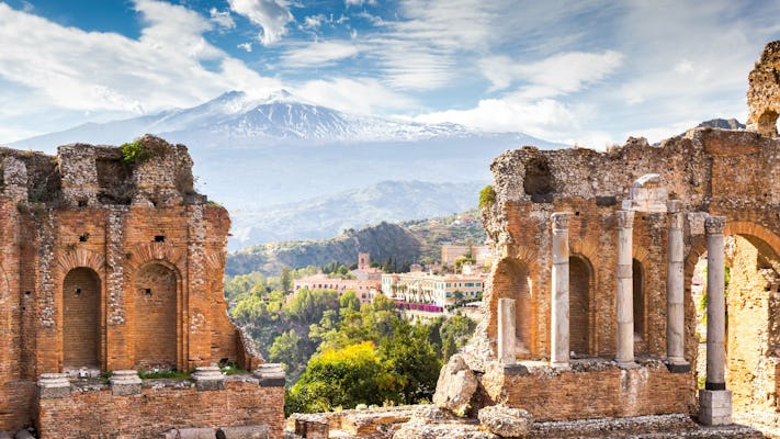 Tour di una giornata sull'Etna e a Taormina da Palermo