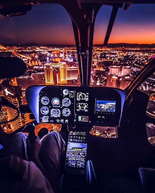 'Savor and Soar' Las Vegas helicopter tour with 3course meal musement