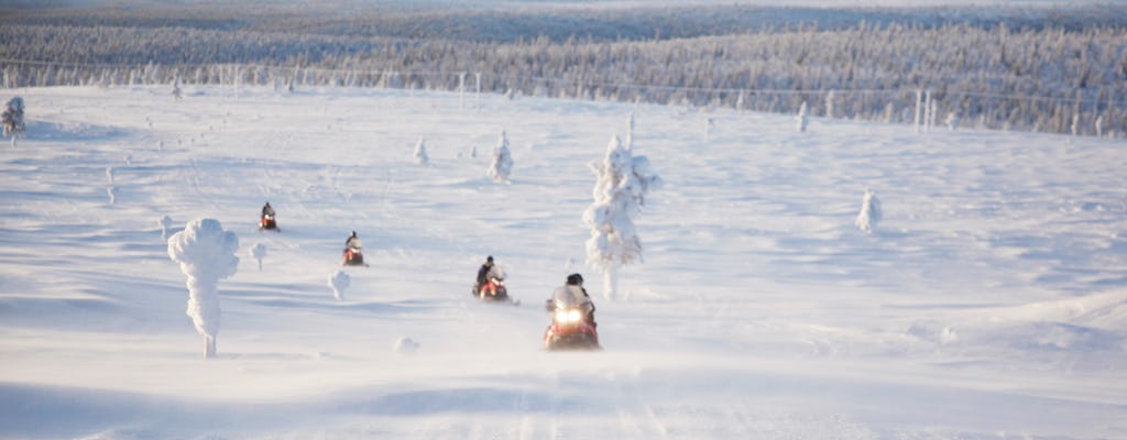 Extended snowmobile safari in the Finnish Lapland