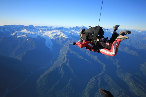 Tandem-Fallschirmsprung 10.000 Fuß über den Gletschern Franz Josef und Fox