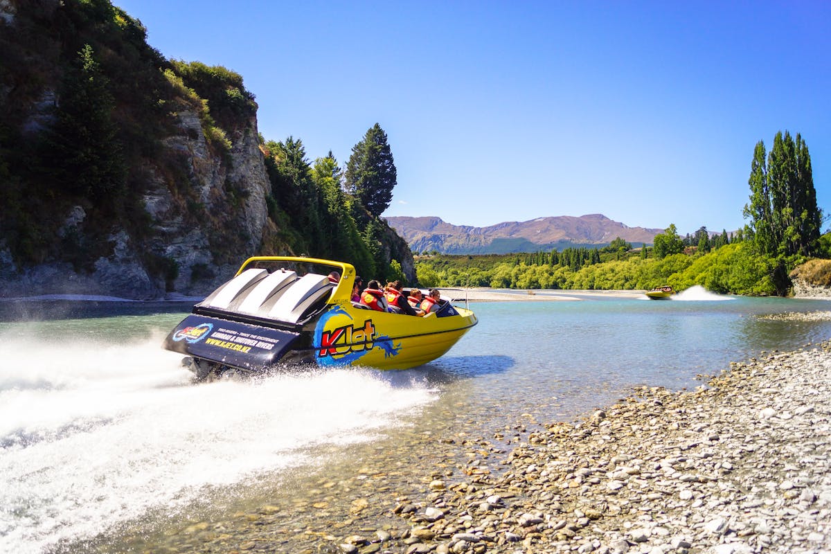 Queenstown 1 uur durende jetboottocht op de rivieren Shotover en Kawarau