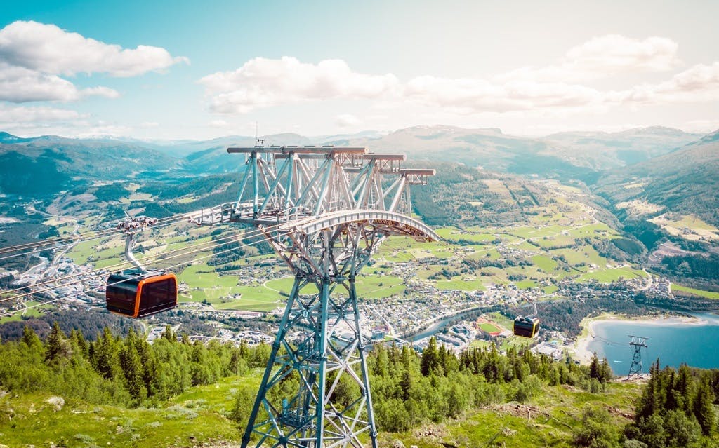 Geführte Tagestour von Voss und Mt. Hanguren mit der Bergenbahn und der Voss-Gondel