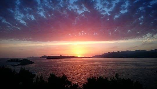 Golden Hour Catamaran Sunset Cruise from Dubrovnik