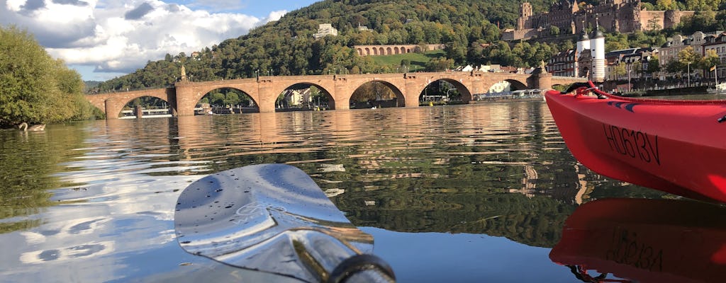 Passeio de caiaque guiado no Neckar em Heidelberg