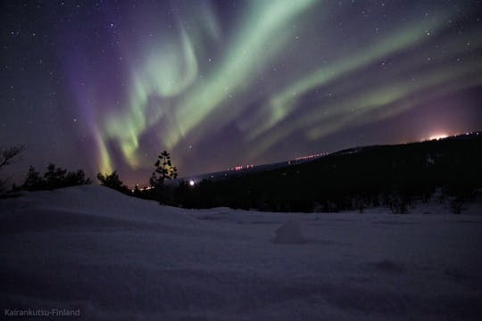 Northern Lights snowshoeing adventure in Pyhätunturi