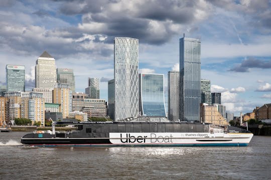 Bilhete de ida para o serviço Uber Boat da Thames Clippers