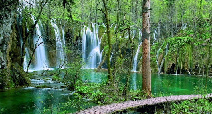Tour privato di un giorno al Parco Nazionale di Plitvice da Zara