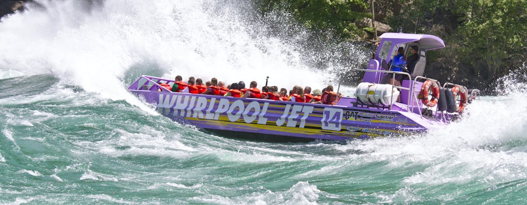 Gita in barca sul fiume Niagara Wet Jet con partenza americana