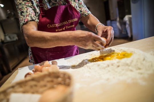 Winery tour with pasta-making class and wine tasting at Castello del Trebbio