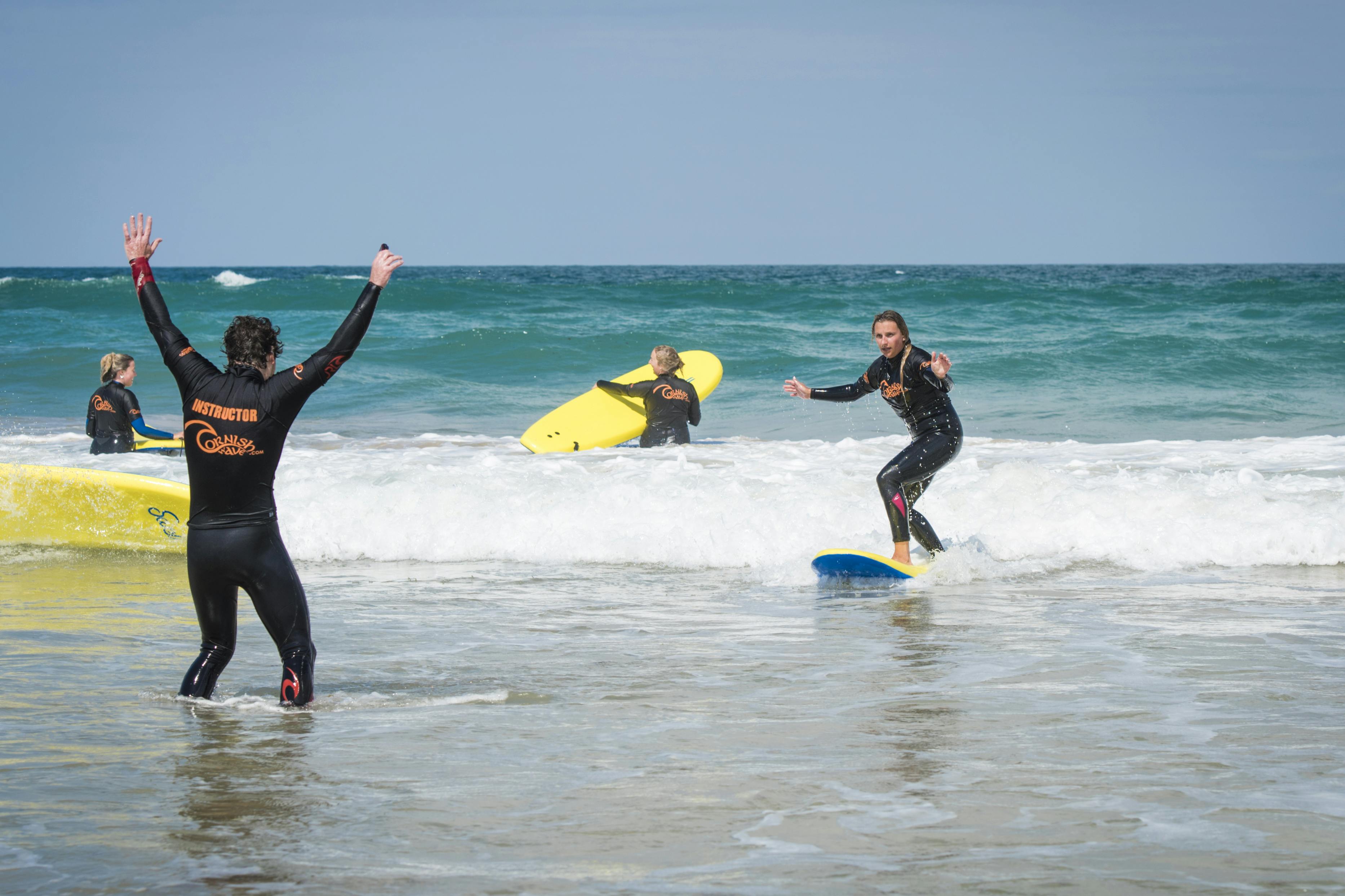 Experiencia de surf para principiantes en Newquay