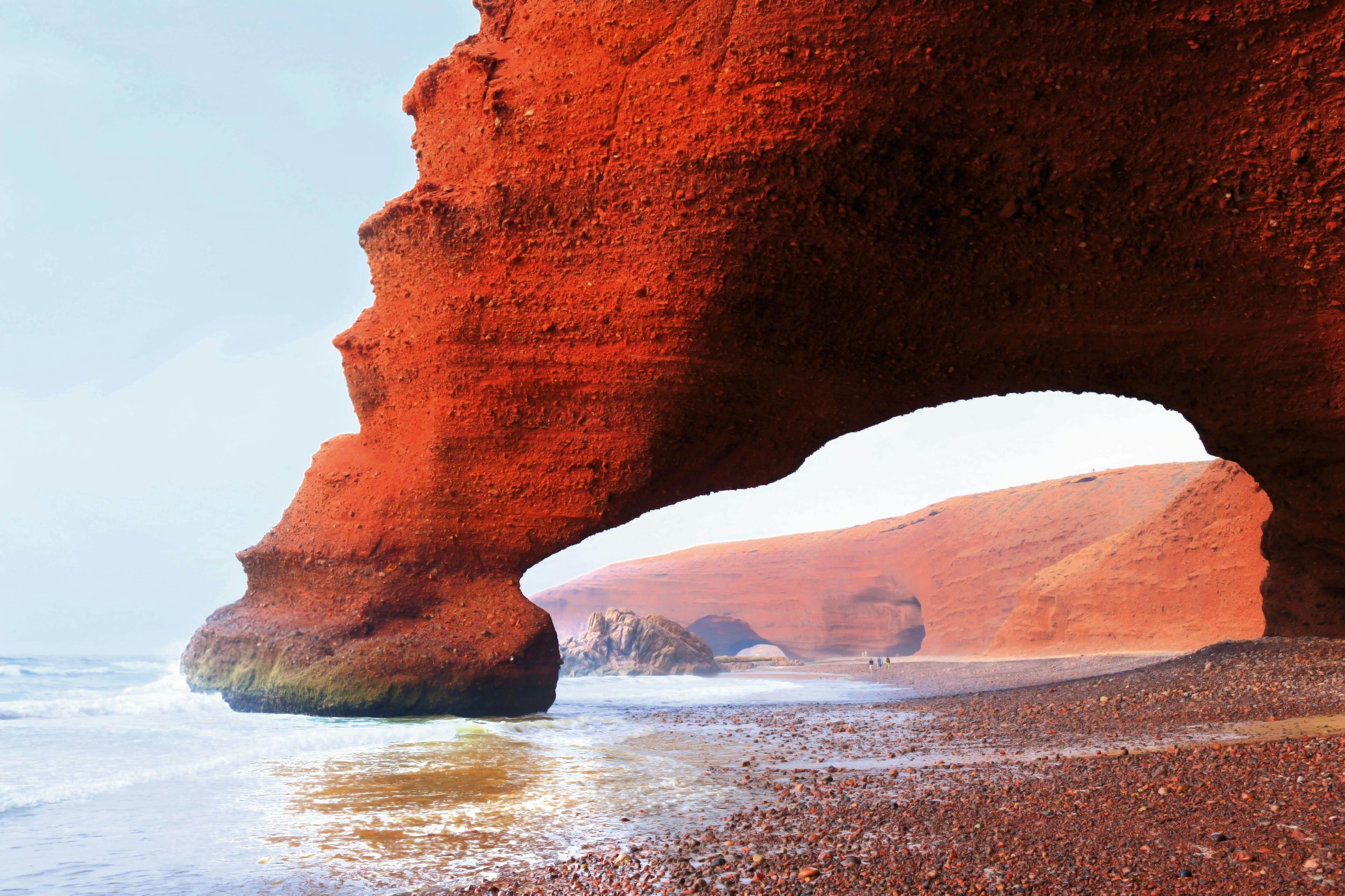 Visite de la plage de Legzira