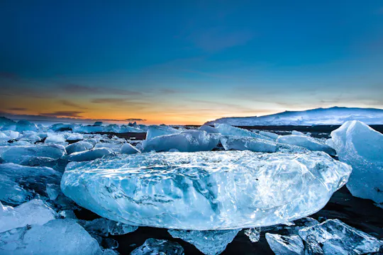 Excursion d'une journée au lagon glaciaire de Jökulsárlón au départ de Reykjavik
