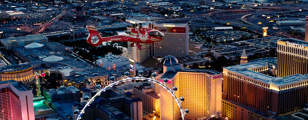 Las Vegas Strip highlights night flight with optional hotel transfer