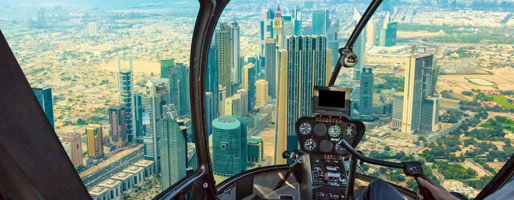 30 minuten durende helikoptervlucht boven Dubai