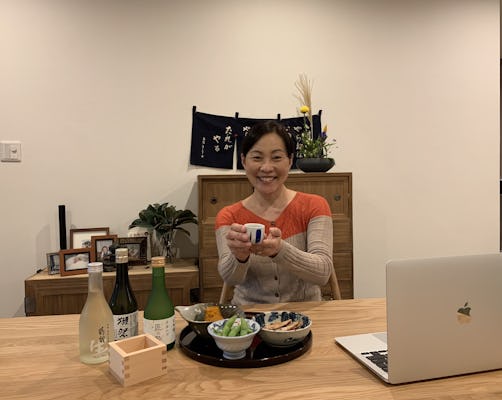 Experiência online de degustação de saquê e cultura Izakaya