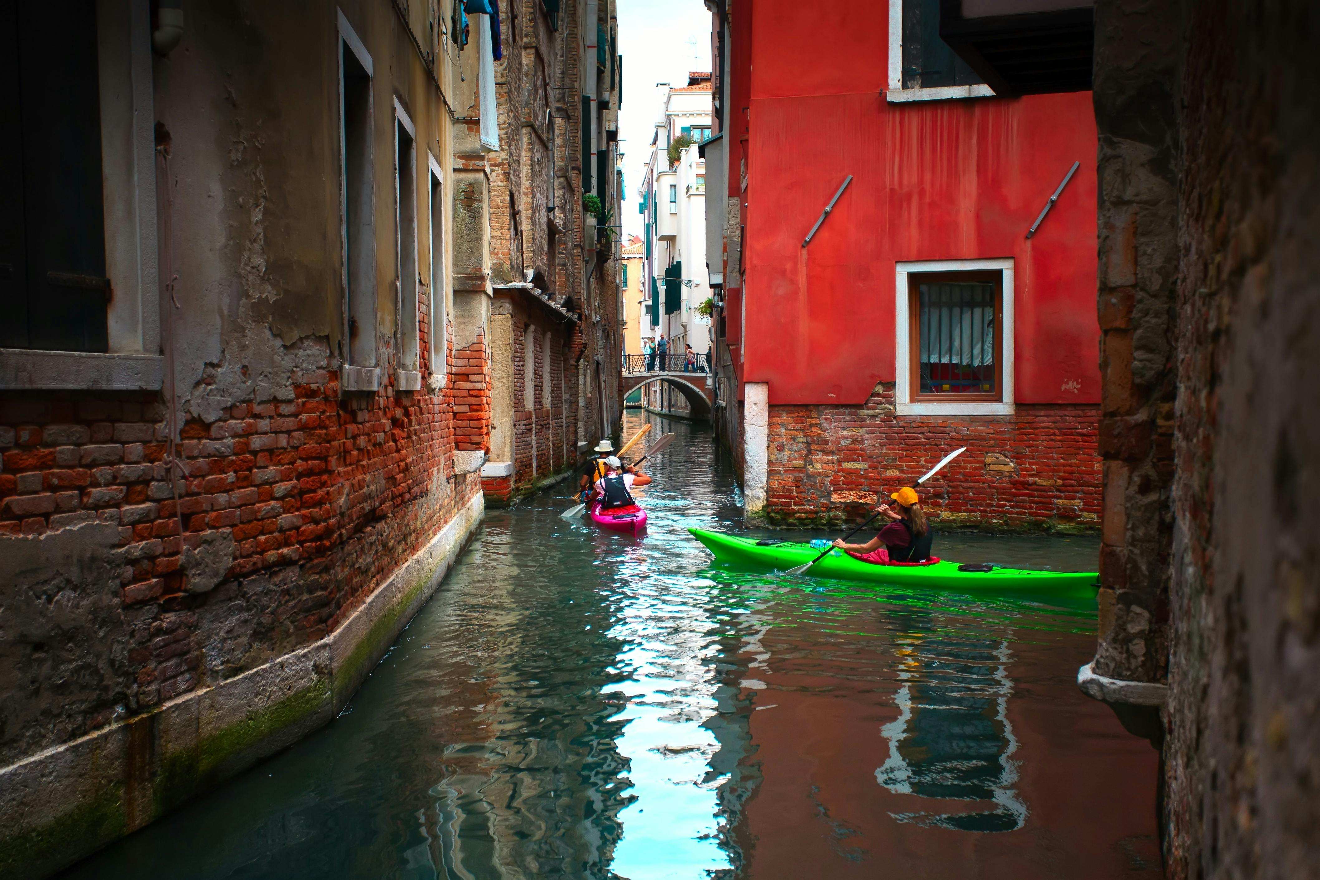 Experiência de caiaque em Veneza