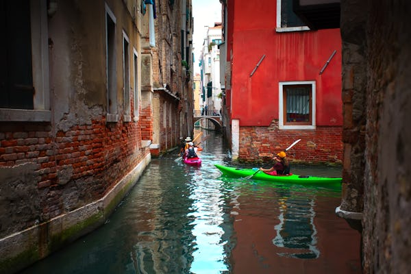 Experiência de caiaque em Veneza