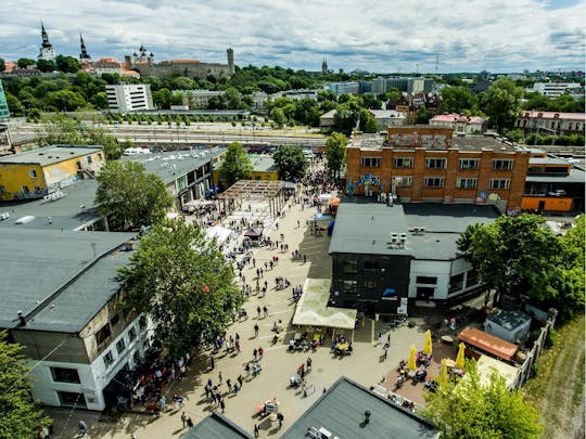 Wycieczka po sztuce ulicznej w Tallinie w Telliskivi