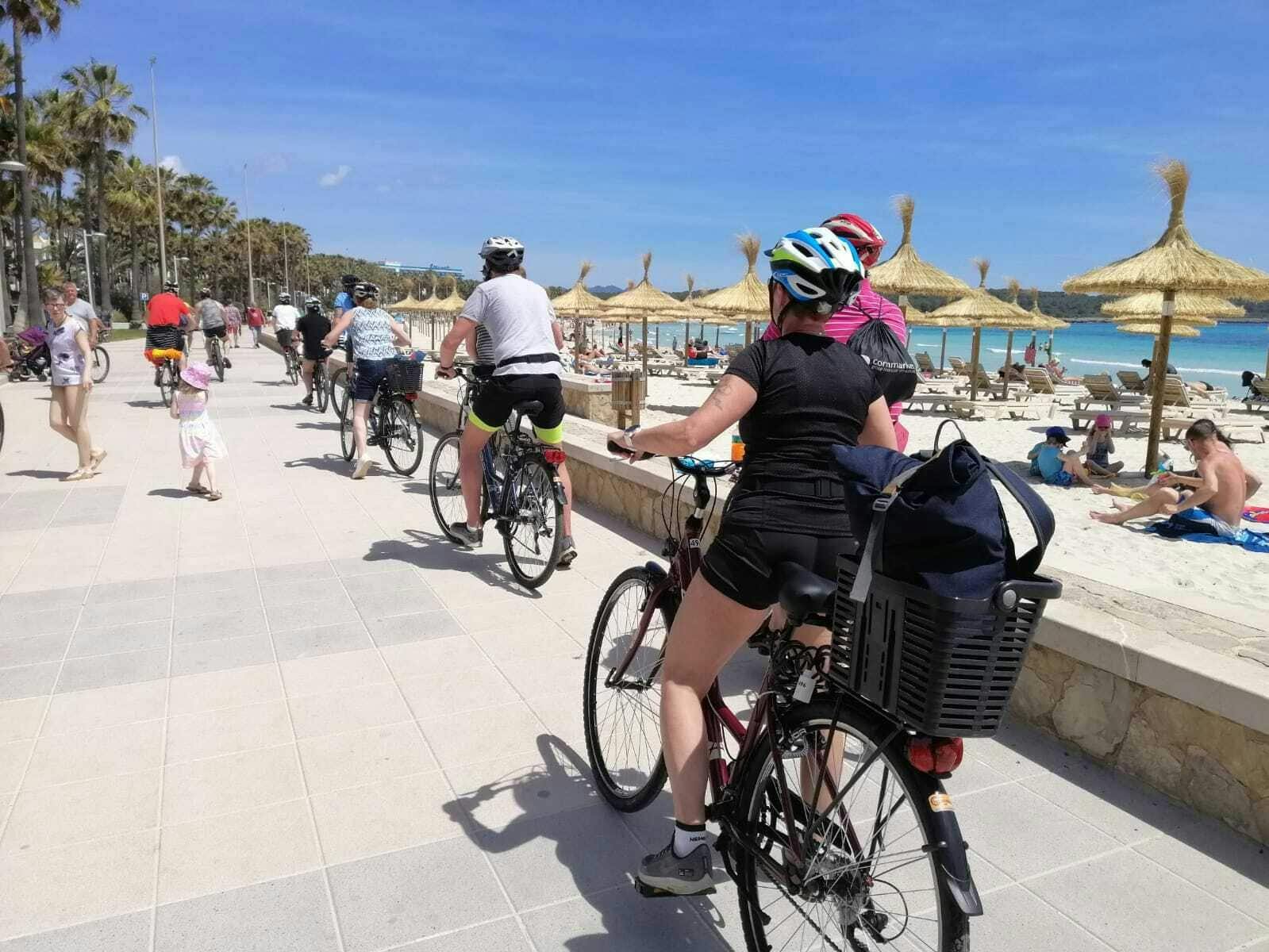 Visite à vélo à l'est de Majorque vers Cala Morlanda