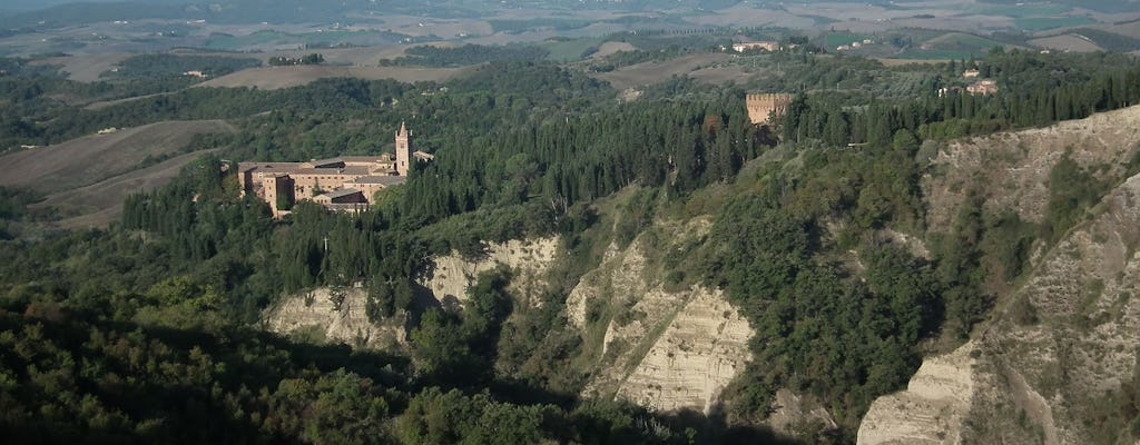 Visite guidée de l'abbaye d'Asciano et Monte Oliveto Maggiore