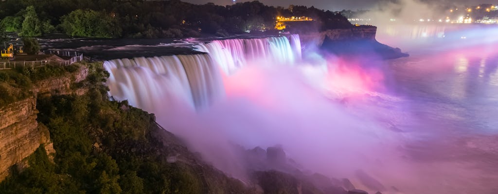 Visite des illuminations des chutes du Niagara au départ de Niagara aux États-Unis