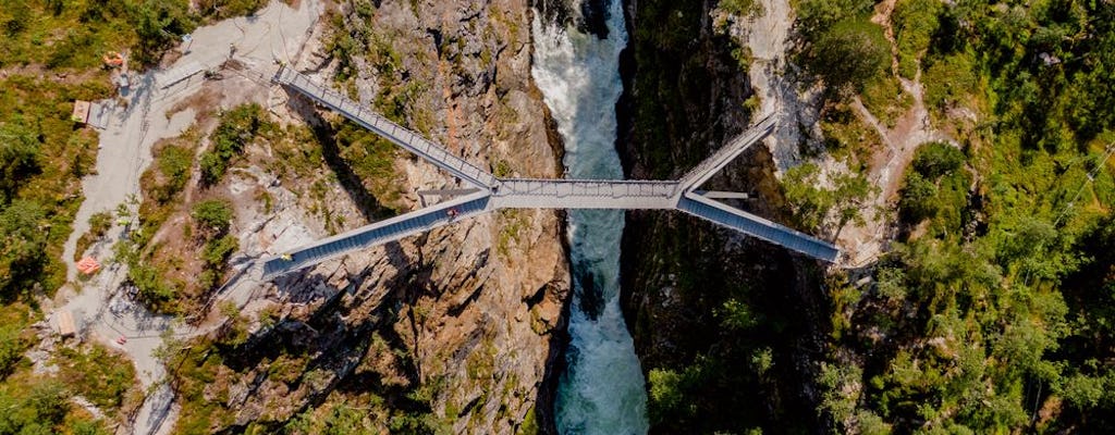 Excursion privée d'une journée à Hardanger avec le Voss Gondol et le Hardangerfjord