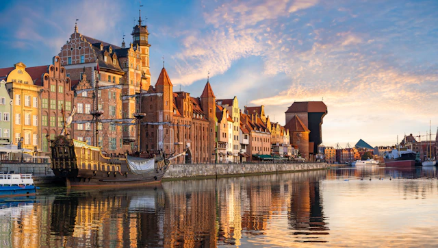 Den gamle by i Gdansk