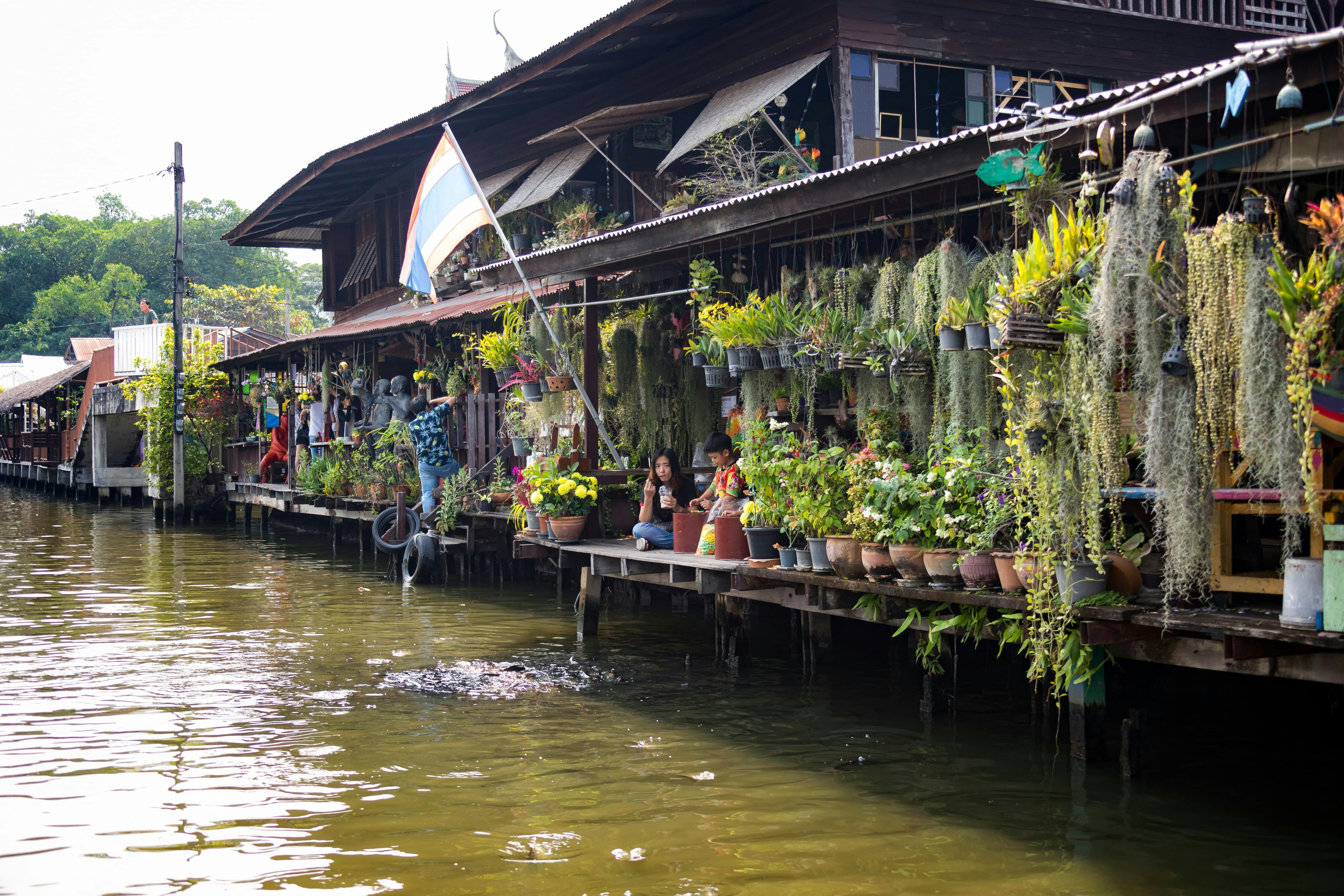 Bangkok kanaltur och kungliga palatset